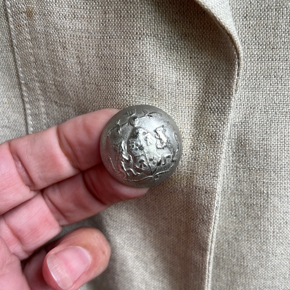 Bebe belted vintage suit jacket. Cream. Size 10 GUC - Picture 2 of 8